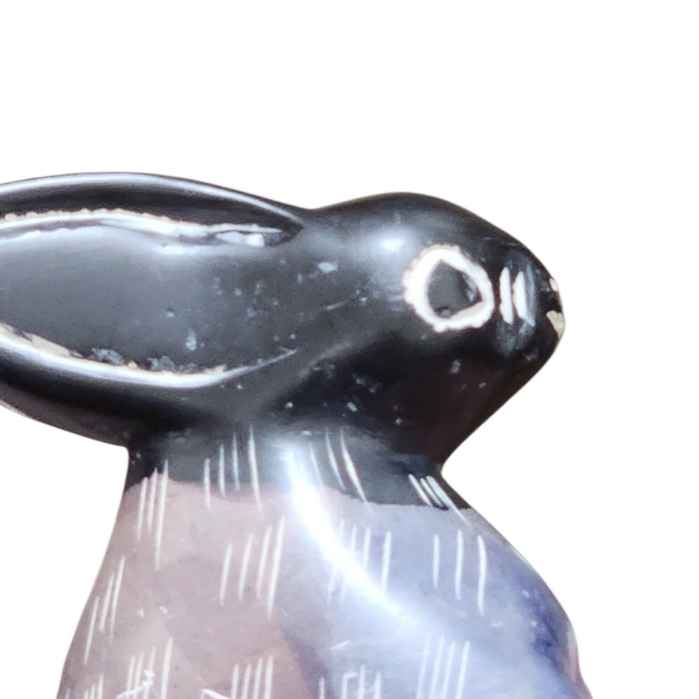 Handcrafted Multicolor Rabbit Figurine - Picture 7 of 7